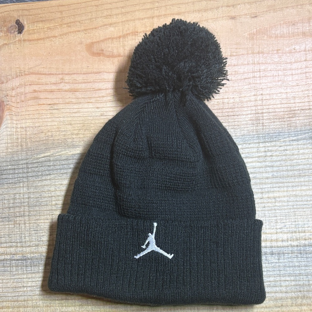 Black Beanie with Pom Pom